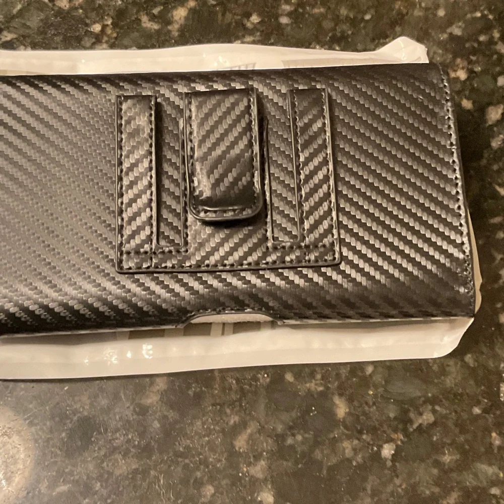 Carbon Fiber Textured Black Phone Case